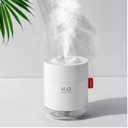Ультразвуковий безшумний  портативний міні зволожувач повітря нічник Car Humidifier H2O 500 мл Білий