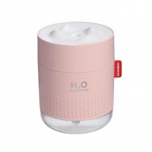 Ультразвуковий безшумний портативний міні зволожувач повітря нічник Car Humidifier H2O 500 мл Рожевий