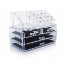 Бокс органайзер для косметики Cosmetic storage box DEEP LUXURY Прозрачный