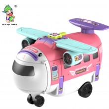 Інтерактивна іграшка літак-трансформер копілка 3 у 1 YUAN QI TOYS з функцією рульового управління