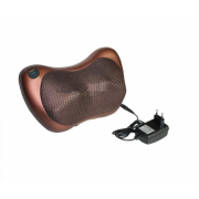 Массажная Подушка для шеи и спины розслабляющая MASSAGE PILLOW QY-8028 Коричневая
