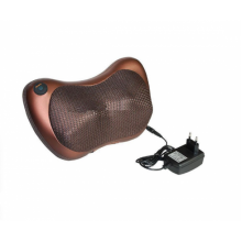 Массажная Подушка для шеи и спины розслабляющая MASSAGE PILLOW QY-8028 Коричневая